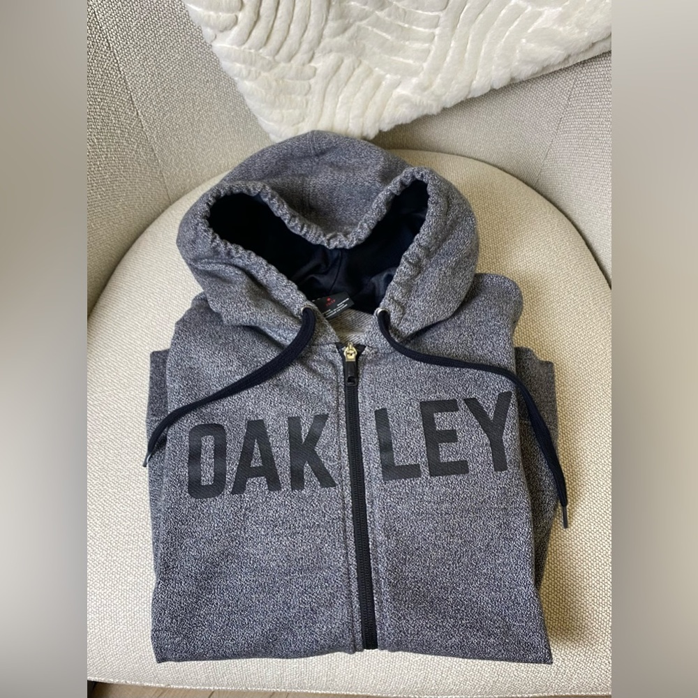 Oakley Charcoal Full-Zip Hoodie